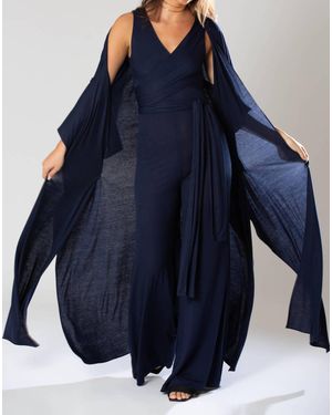 Miguelina Norma Caftan Set - Blue