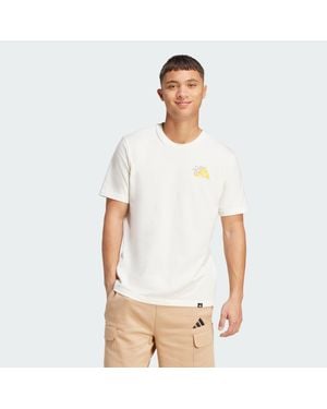 adidas Food Grilled Cheese Graphic Tee - White