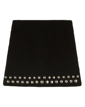 Alanui Love And Studs Mini Skirt - Black