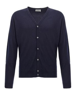 John Smedley Petworth' Cardigan - Blue