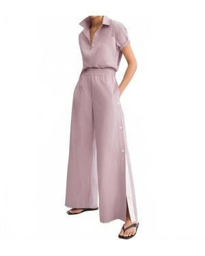 Arlo Mott Baxter Side Button Pants - Purple