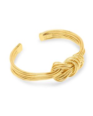 Jaclyn Smith Knotted Cuff Bracelet - Metallic