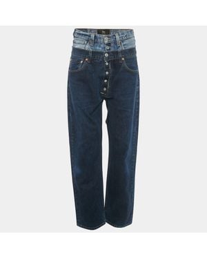 1/OFF Denim High Waist Baggy Remade Jeans M Waist - Blue