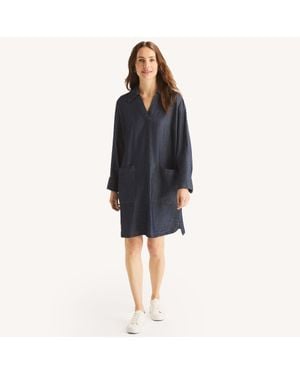 Nautica Chambray Dress - Blue