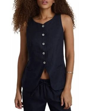 Alex Mill Anna Liv Linen Vest - Blue