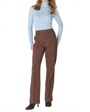 Dex Exposed Seam Turtleneck Top - Blue