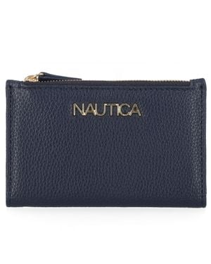 Nautica Slim Zip Card Case - Blue