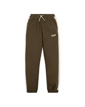Levi's Big Kids Soft Knit Jogger Pants Dark Drawstring Waist Red13 - Green