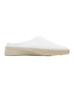 Wolf & Shepherd Cruise Mule Leather Slip On Casual Shoes Hawk1598 - White