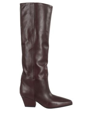 Paris Texas Ebony Jane 60 Pointed High Shaft Leather Boots - Brown