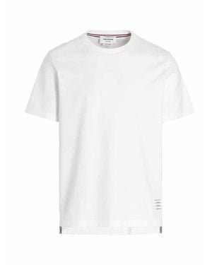 VIP【関税送料無料】希少 THOM BROWNE WHITE COTTON T-SHIRT Children's Oxford 4 Bar Shirt | Thom Browne