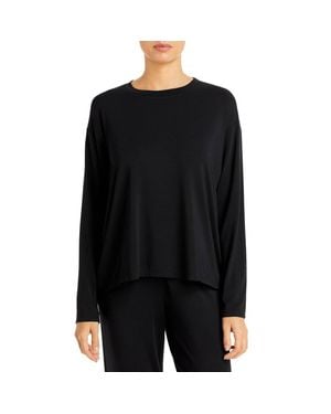 Eberjey Gisele Modal Everyday Long Sleeve Top - Black