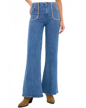 Le Jean Joni Extreme Flare High Rise Jeans - Blue