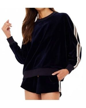 The Upside Monaco Lisel Crew Neck Sweater - Blue