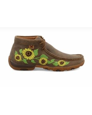 Twisted X Sunflower Driving Moc Shoes - Green