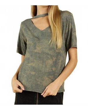 Honey Punch Choker Top - Green