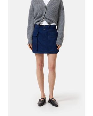 Closed Cargo Denim Mini Skirt - Blue