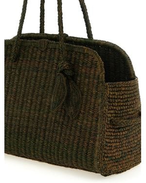 Jacquemus Raffia Tote Bag - Black