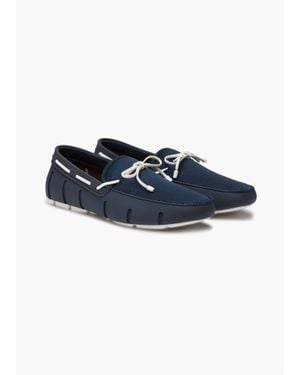 Swims Braided Lace Loafer - Blue