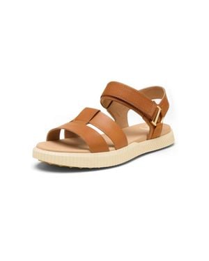 Sorel Ona Ave Ankle Strap Flat Sandal - White