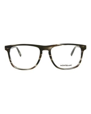 Montblanc Square-Frame Acetate Optical Frames - Brown