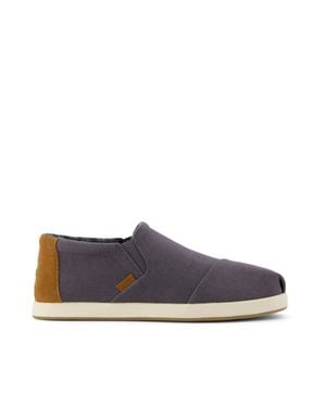 TOMS Alp Fwd Mid Dark Vintage Twill Slip On Espadrille - Blue
