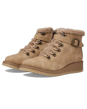 Blowfish Clove Shr Boots Faux Fur Round Toe Rhs6494 - Metallic