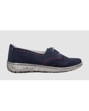 KCR Group Lightweight Leather Low-Top Shoes - Blue