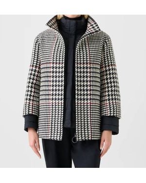 Akris Punto Glen Check 2-In-1 Carcoat - Black