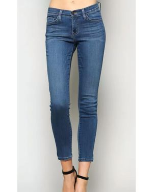 Flying Monkey Mid Rise Ankle Skinny Jeans - Blue