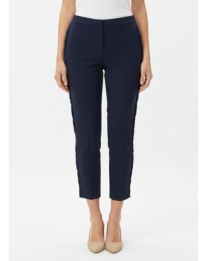 TRUEDAMES Zac & Rachel Solid Ankle Pants - Blue