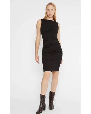Ripley Rader Ponte Knit Ruched Mini Dress - Black