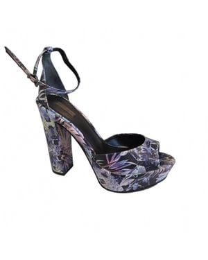 SCHUTZ SHOES Ricca Platform Sandal - Blue