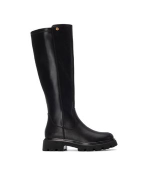 Xti Casual Tall Boots By - Black