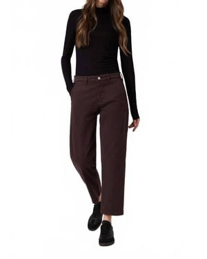 Mavi Lauren Straight Chino Pants - Black
