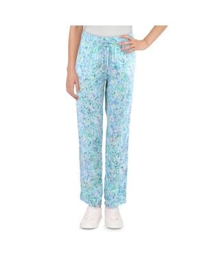 Lilly Pulitzer Printed Linen Jogger Pants - Blue