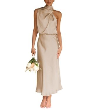 CHARLOTTE GREEN Maxi Dress - Natural