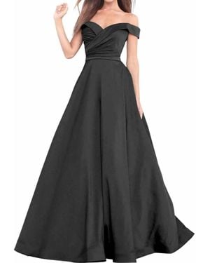 Jovani Off The Shoulder Ball Gown - Black