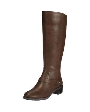 Easy Street Jewel 30-9556 Boots Faux Leather Knee-High Hawk794 - Brown