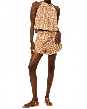 MISA Los Angles Noah Pull-On Shorts - Natural