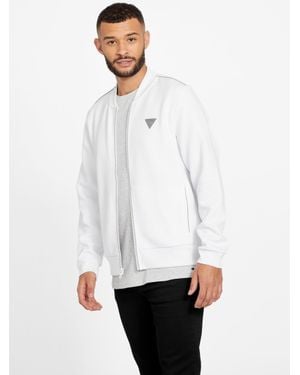 Guess Astro Quilted Flight Jacket - White