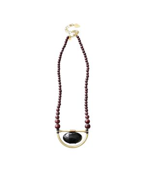 David Aubrey Jewelry Glass Beaded Necklace - White