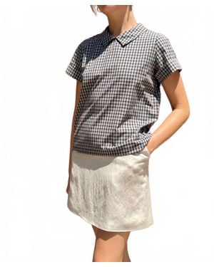 RoseVelvet Wendy Cotton Blouse - Gray