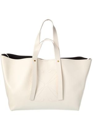 Off-White c/o Virgil Abloh Off- Day Off Large Leather Tote - White