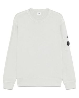 C.P. Company Lens-Detail Sweatshirt - White