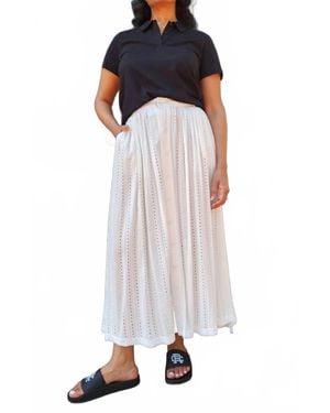 Engineered Garments Gather Eyelet Skirt - White