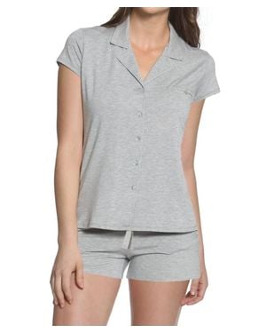 Twelve Eighty Eight Brenda Short Pajama Set - Gray