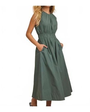 NIC+ZOE Poplin Dakota Dress - Green