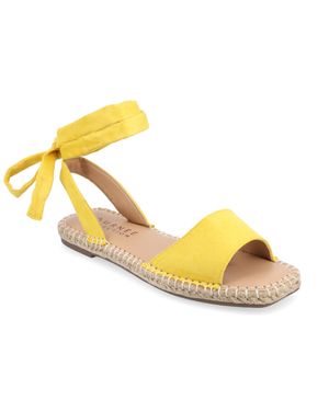 Journee Collection Apos;S Emelie Medium And Wide Width Espadrille Sandals - Yellow