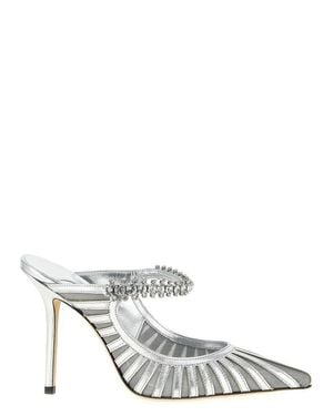 Jimmy Choo 'Bing' Mules - White